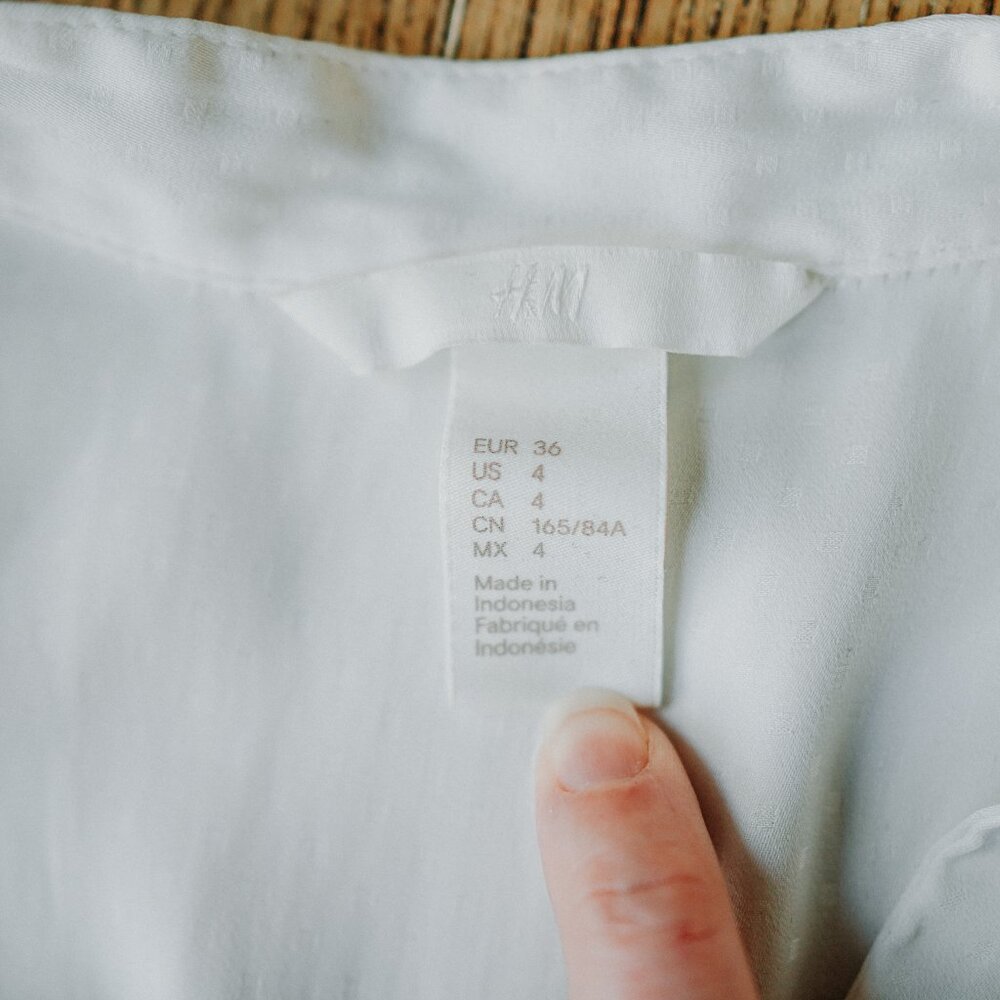 H&M Off White Blouse